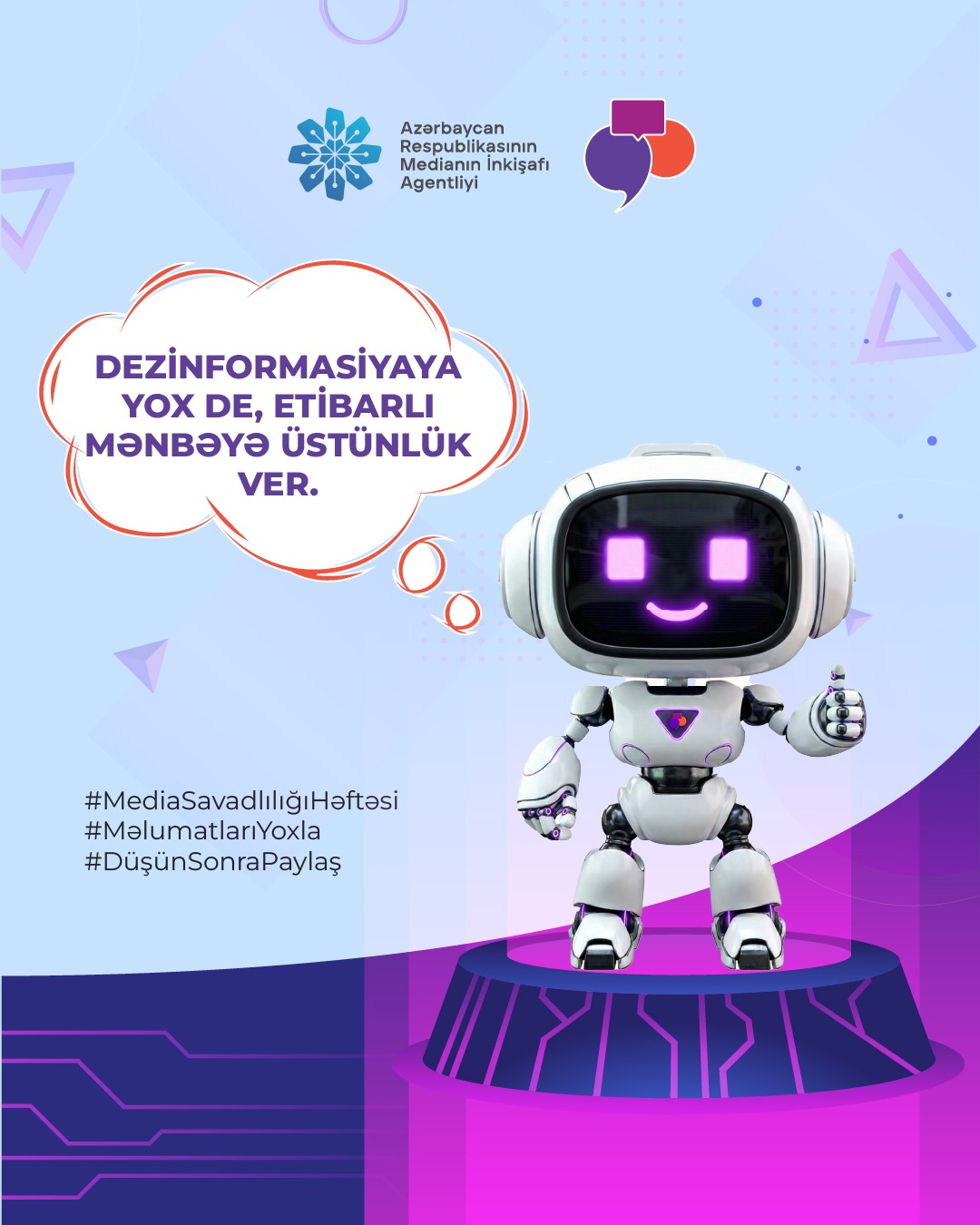 Desinformasiyaya yox de