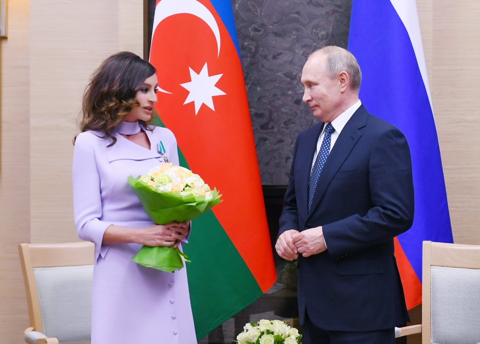 First Vice-President Mehriban Aliyeva met with Russian President Vladimir Putin