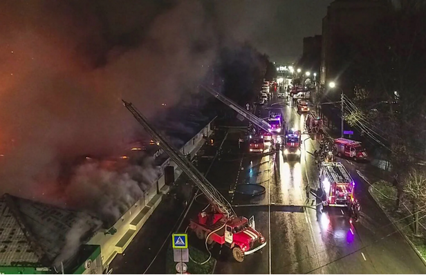Deadly fire in Russian bar started by 'flare gun' kills at least 13