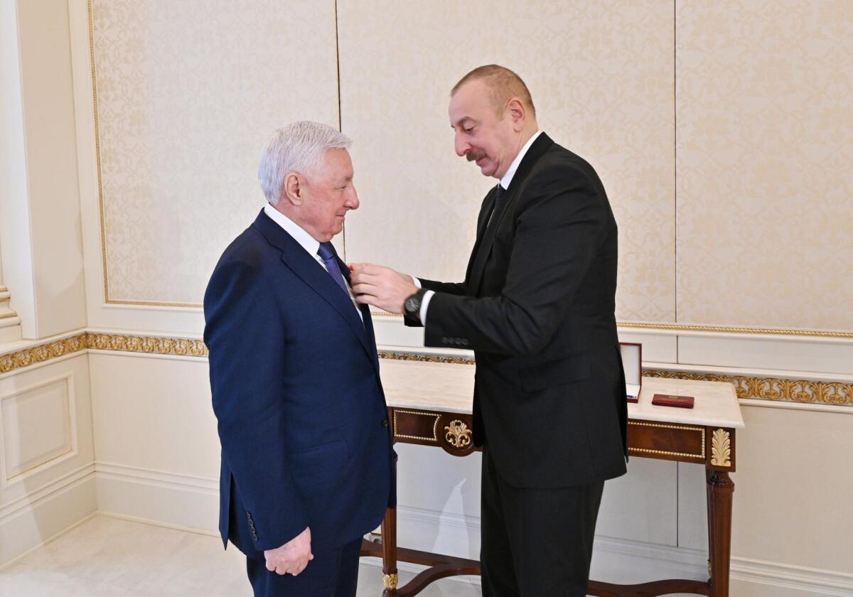 Prezident Maqomed Səidoviç Qurbanova “Şöhrət” ordenini təqdim edib