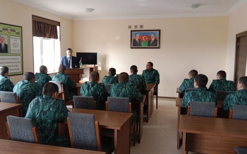 In Nakhchivan, military personnel were educated about the right to vote