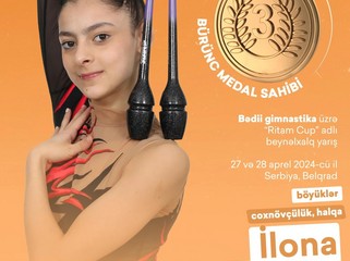 Azərbaycanın iki gimnastı Serbiyada beş medal qazanıb - FOTO