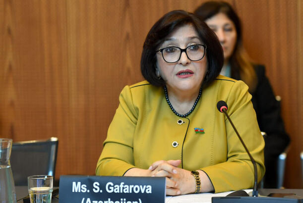 Sahiba Gafarova addresses first meeting of Organizing Committee of 6th World Conference of Speakers of Parliament