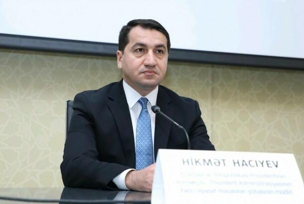 Hikmət Hacıyev diplomatik korpusun Qarabağa səfəri ilə bağlı video paylaşıb