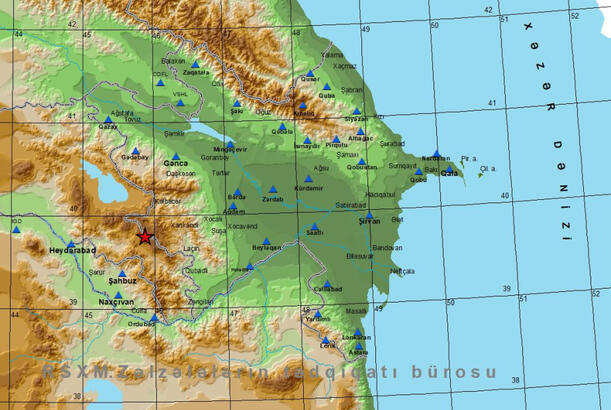 Azərbaycan-Ermənistan sərhədində zəlzələ baş verib