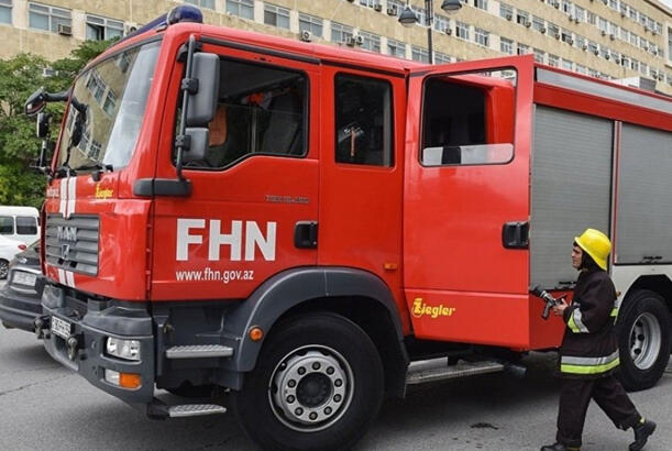 FHN: Yasamalda baş verən yanğın söndürülüb