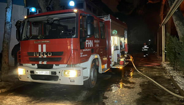 FHN Ağdamda baş verən yanğın barədə məlumat yaydı