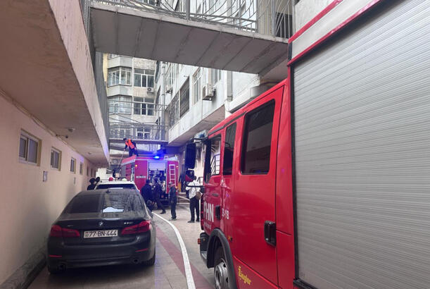 Yaşayış binasında baş verən yanğın söndürülüb