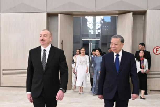 Qonağın şərəfinə dövlət ziyafəti verilib