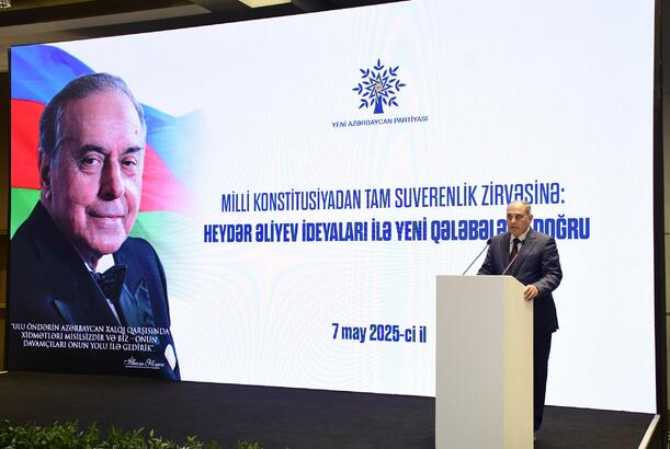 "Milli Konstitusiyadan tam Suverenlik zirvəsinə: Heydər Əliyev ideyaları ilə yeni qələbələrə doğru” - YENİLƏNİB/FOTOLAR