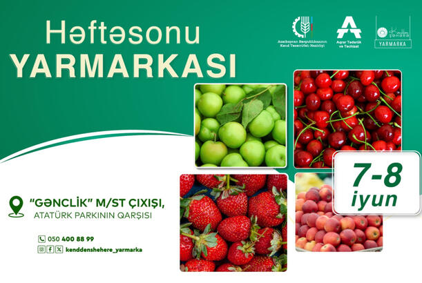 Bakıda “Kənddən Şəhərə” həftəsonu yarmarkası keçiriləcək