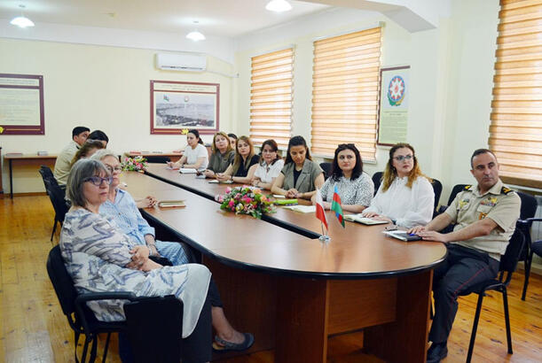 Polşa nümayəndə heyəti Hərbi İnstitutda olub
