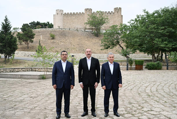 Prezidentlər Ağdamda Şahbulaq qalasında olublar