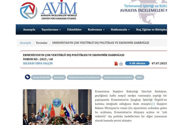 Ermənistan Azərbaycanın ədalətli və əsaslı tələblərinə qulaq asmalıdır - Türkiyəli ekspert