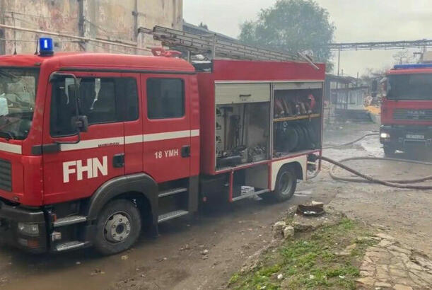 Tovuzda kombayn yandı