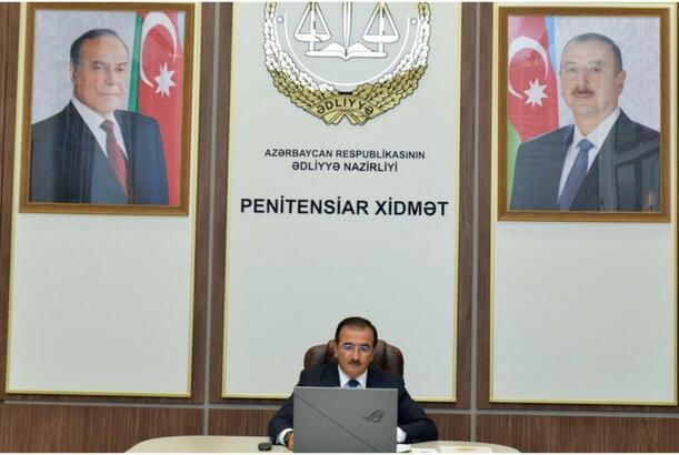 Penitensiar xidmətin rəisi bölgələrdə yaşayanlar üçün videoqəbullar keçirib