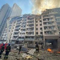Российская атака на столицу Украины: 12 погибших, десятки раненых