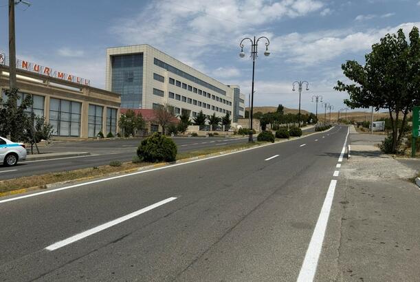 Qobustanda yol nişanlanma işləri aparılıb - FOTOLAR