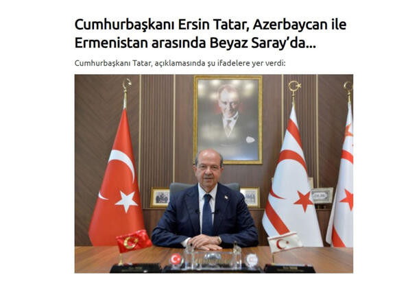 Ersin Tatar Prezident İlham Əliyevi təbrik edib