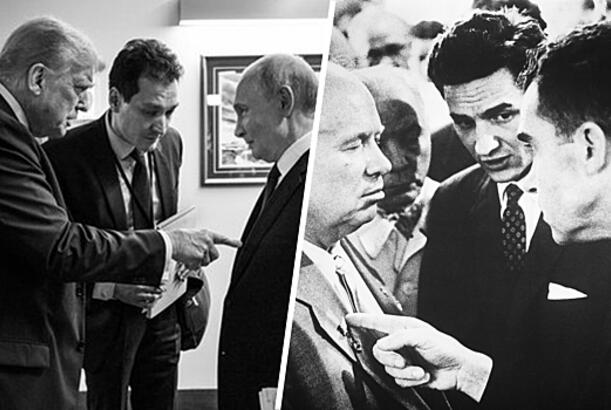 Tramp və Putinin fotosunda “zaman səyahətçisi” görüntülənib...