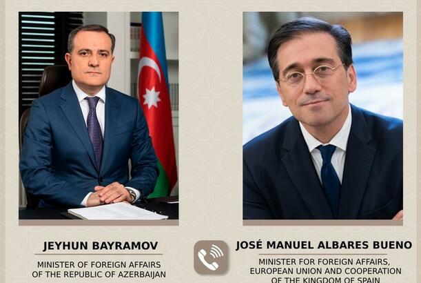 Jeyhun Bayramov discusses Azerbaijan-EU relations with Spanish Foreign Minister