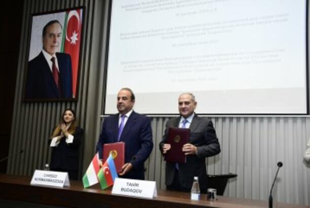 DSK ilə Tacikistan Respublikasının Prezidenti yanında Statistika Agentliyi arasında Anlaşma Memorandumu imzalanıb - FOTOLAR 