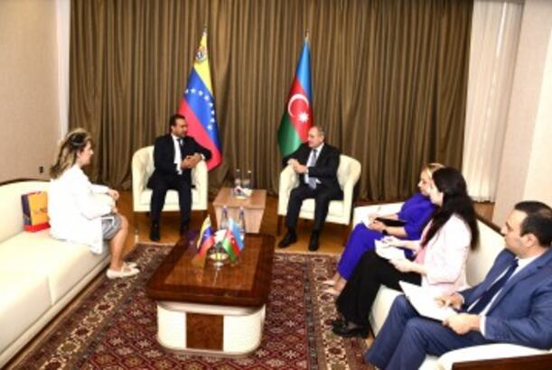 YAP Sədrinin müavini ilə Venesuelanın Azərbaycandakı səfiri arasında görüş keçirilib - FOTOLAR