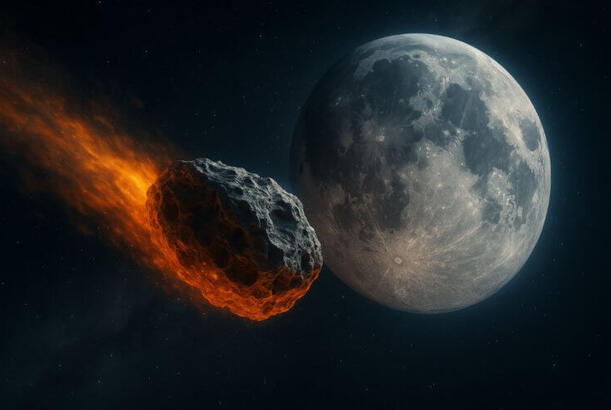Böyük bir asteroidin Aya toxunması videoya çəkilib…
