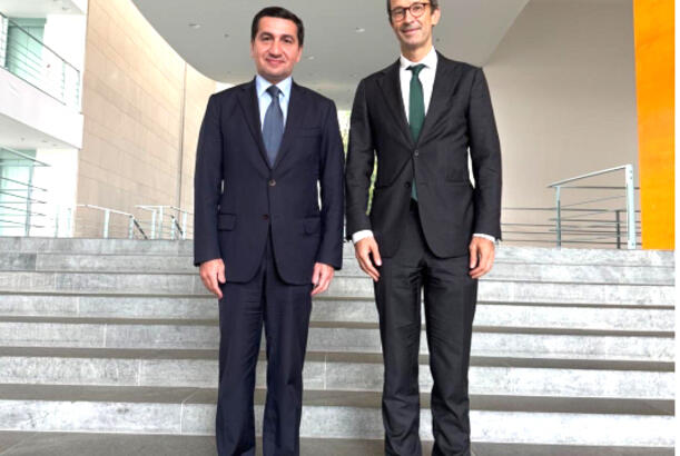 Hikmət Hacıyev Berlində Günter Sautter ilə görüşüb