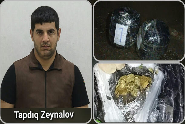 Astarada narkokuryerdən 8 kiloqram marixuana aşkarlanıb