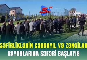 Səfirliklərin Cəbrayıl və Zəngilan rayonlarına səfəri başlayıb