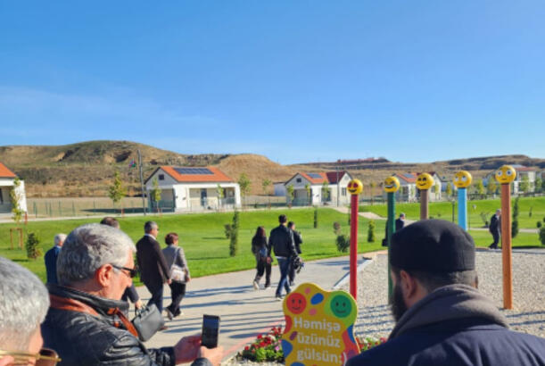 Səfirliklərin, beynəlxalq təşkilatların rəhbər şəxsləri Cəbrayılın Horovlu kəndində olublar - FOTO