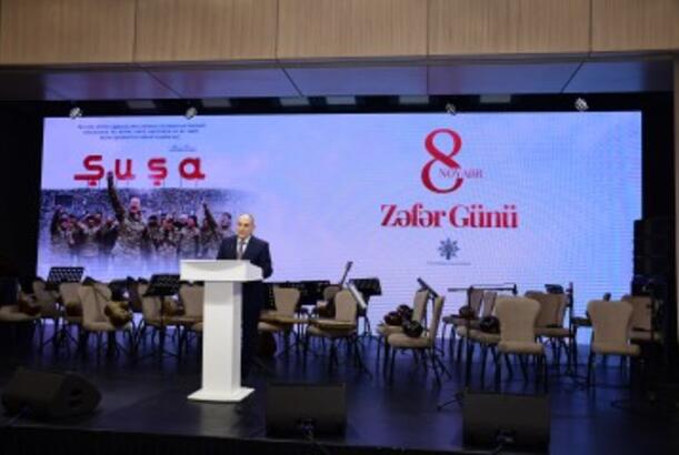 YAP və Azərbaycan Milli Konservatoriyasının birgə təşkilatçılığı ilə 8 Noyabr – Zəfər Gününə həsr olunmuş tədbir keçirilib - FOTOLAR 