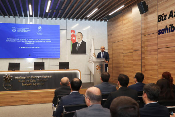 Dörd texniki reqlament layihəsinin ictimai müzakirəsi keçirilib - FOTOLAR