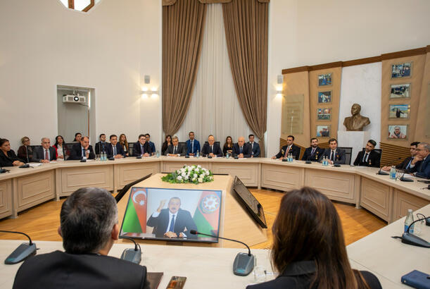 Energetika Nazirliyində Zəfər Gününə həsr olunmuş tədbir keçirilib - FOTOLAR
