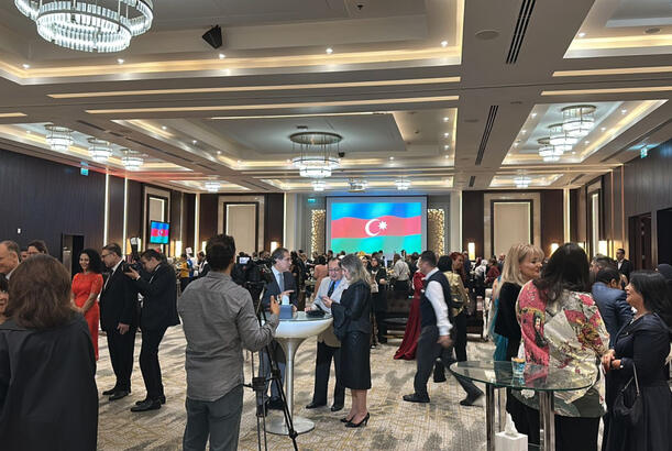 Qahirədə Zəfər Günü və Dövlət Bayrağı Günü münasibətilə tədbir keçirilib - FOTOLAR 