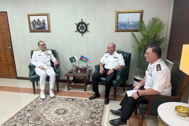 Azərbaycanla Pakistanın hərbi dəniz qüvvələri arasında fikir mübadiləsi aparılıb - FOTO