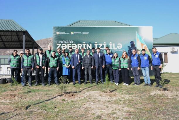 Kəlbəcərdə "Zəfərin izi ilə yaşıl gələcəyə" aksiyası keçirilib - FOTOLAR