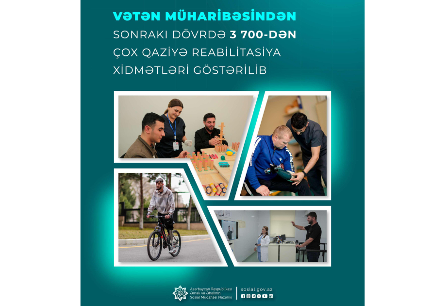 3 min 700-dən çox qaziyə reabilitasiya xidmətləri göstərilib