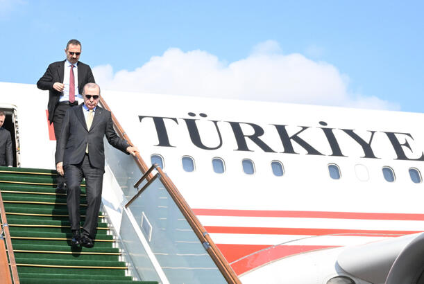 Türkiyə Prezidenti Rəcəb Tayyib Ərdoğan Azərbaycana səfərə gəlib