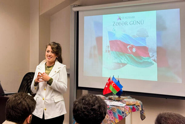 İstanbulun Bahçeşehir Universitetində Zəfər Günü qeyd edilib