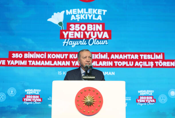 Zəlzələdən zərər çəkənlərə tikilən evlərin sayı 350 mini ötüb  - Türkiyə Prezidenti