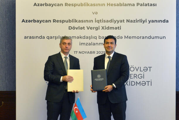 Hesablama Palatası və Dövlət Vergi Xidməti arasında anlaşma memorandumu imzalanıb