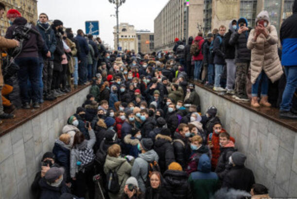 Rusiyada küçə etirazları daha tez-tez baş verir...