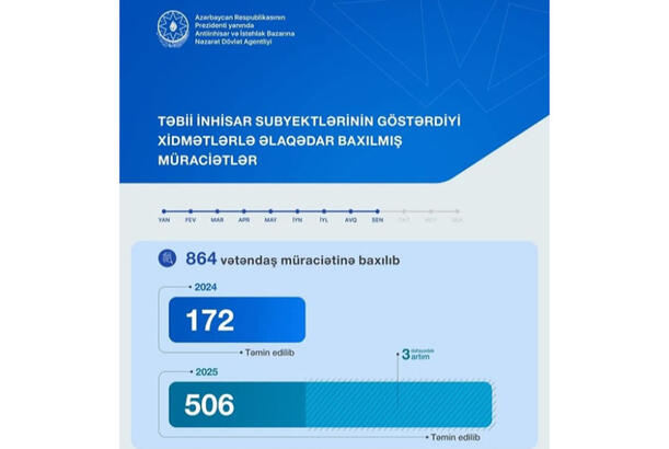 Doqquz ayda 864 vətəndaş müraciətinə baxılıb - Dövlət Agentliyi