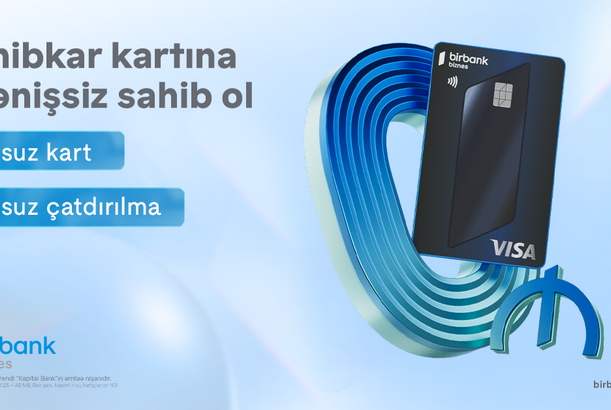Birbank Biznes-in Visa Sahibkar kartı indi tamamilə pulsuz və yeni dizaynda