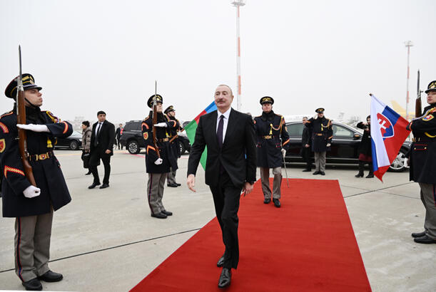 Prezident İlham Əliyevin Slovakiyaya rəsmi səfəri başa çatıb