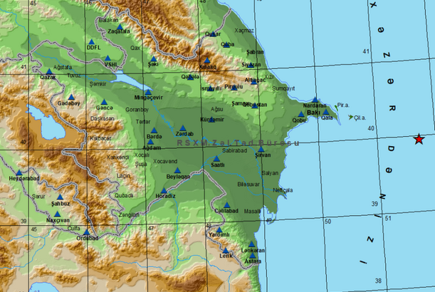 Xəzər dənizində zəlzələ olub