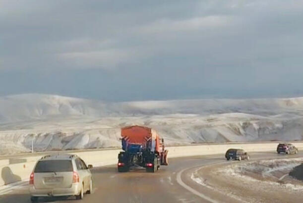 Hazırda Bakı-Şamaxı yolu avtomobillərin hərəkəti üçün tam açıqdır