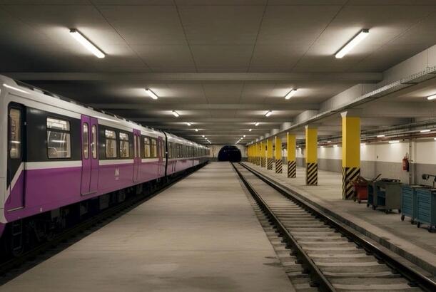 "İçərişəhər" metro stansiyasında xətlərin ayrılması üçün dönmə tunelinin inşasına start verilib